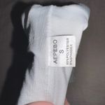 White Cotton Athletic Top Photo 2