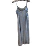 Marina Blue Metallic Silver Floral Cowl Slip Dress Size Size Small Ethereal Glam Photo 4