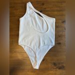 Urban Outfitters  Out From Under Ribbed one shoulder asymmetrical BodySuit Size M Photo 2