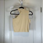 Le lis  Asymmetrical Sweater Top Sleeveless Mock Neck Pale Yellow Trendy Small‎ # Photo 2