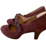 Vintage red suede Sofft Maryjane pumps Size 8.5 Photo 0