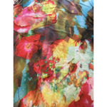 Sea & Anchor 3/4 Sleeve Shark Hem V Neck Tunic Size M Stretch Colorful Business Size M Photo 7