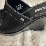 Tommy Hilfiger Tommy Girl Vintage y2k Women’s Black Leather Platform Clogs size 8M Photo 5