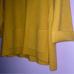 Cynthia Rowley M Sweater Mustard Yellow 3/4 Sleeve Photo 2