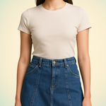 Levi's Y2K A-Line Denim Skirt Levi’s Women’s Blue Cotton Size 8 Photo 0