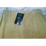 Terry Lewis Casual Luxuries Green Suede Leather Skirt Size 16 NWT Photo 1