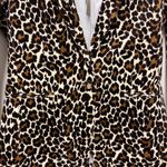 J.Crew NWT  Parke Blazer in leopard stretch corduroy, Black & Tan | Size 6 Photo 4