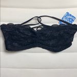 Free People NWT Intimately  Black Bandeau Strapless XS Photo 3