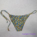 NEW Rhythm Free People Carrie Itsy Bikini Bottom, size S Blue Photo 7