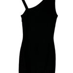 Marciano  Size S Bandage Dress Bodycon Party Stretch Black Asymmetric Hem LBD Photo 11
