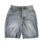 Madewell High Rise Long Denim Shorts Photo 1