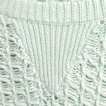 Missa Mint Green Long Sleeve Knit Boatneck‎ Beachy Ocean Sweater Size XS Green Photo 3