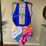 Mara Hoffman  floral one piece bathing suit "Flora" Halter size‎ S Photo 10