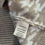 Jessica Simpson Houndstooth Sweater Vest Tan Mocha Cream Size Medium Photo 6