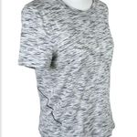 Lululemon  Long Distance Short Sleeve Tee Shirt Tiger Space Dye Black Women’s 8 Photo 6