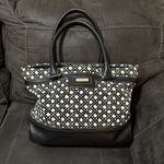 Kate Spade  Black and White Blakely Keswick Canvas Leather Tote Bag Photo 0