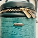 Green Leather Croc Printed Zipper Mini Buckle Bag Crossbody Bag Photo 1