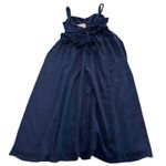 Fame and Partners  Dress Womens 14 Blue Sweetheart Neckline Tie Waist‎ Gown Photo 1