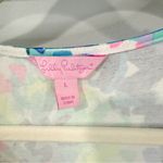 Lilly Pulitzer  Madilyn Romper Women’s Size L | Blue Pink Floral Print Photo 3