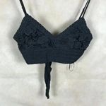 Aeropostale  Black Lace Crop Cami Size SMALL Photo 4