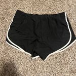 Nike  Dri-FIT Running Shorts Black‎ with White Trim Athletic Workout Small Photo 4