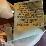 Vintage circle skirt Byerwear abstract birds floral pink knee length 8 Multiple Photo 5