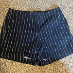 Nautica  Navy Blue Pinstripe Shorts Classic Summer Casual‎ Size 10 Photo 0