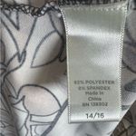 Avenue  mocha black and white abstract pattern Aline dress size 14/16 Photo 4