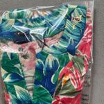 Caribbean Joe Island Supply Co. Tunic Dress S Garden Multi Floral Print UPF 50+ Pink Photo 5