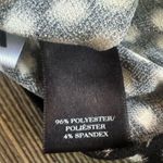 Ann Taylor faux wrap polkadot shirt black white long sleeve top medium Photo 2