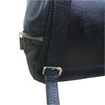 WHISTLES Cow Leather Backpack Black Drawstring Zip Academia Lifestyle Travel Photo 3