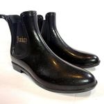 Juicy Couture  Rori Black Sparkle Rain Boots Ankle Style Pull On Waterproof Sz 10 Photo 0