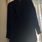 Halogen Women's Navy Double-Breasted Blazer Photo 1