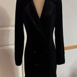 Yumi Kim Black Mini Velvet Blazer Style Dress Size XS Photo 1