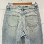 ZARA  Light Wash Distressed Mom Jeans Size 8 Photo 6