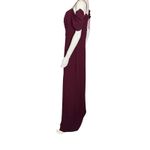 Sachin + Babi Brittany Stretch Crepe Cold-Shoulder Gown Deep Wine Women’s Sz 10 Photo 3