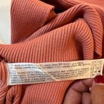 ZARA  ribbed sweater with tie closure Size Small Color Peach Photo 5