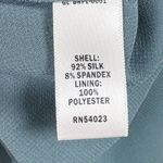 Banana Republic  Monogram Silk Maxi Dress Womens 4 Blue Beaded V-Neck Formal Gown Photo 5