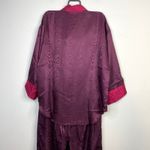 Vintage Suzanne Somers Loungewear Satin Pajamas Pajama Set Purple womens L New Size L Photo 5