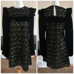 Nightcap  Black Lace Velvet Sleeve Dress Photo 2