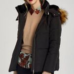 ZARA Quilted Long Sleeves Down Puffer Jacket With Textured Hood Warm Winter Photo 1