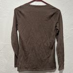 Peruvian Connection  Fine Rib Pima Long Sleeve Tee Size Small Photo 4