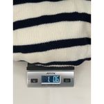 Elie Tahari  Striped Knit 1/4 Zip Pullover Sweater, Women's XS‎ Beige Black B11 Photo 7