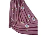 Vintage Campus Casuals Striped Floral Skirt and Blouse Outfit Size Small Purple Photo 11