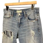 Madewell Mid-Rise 100% Cotton Boyjean Distressed Ripped Knee Jeans Size 25 Photo 3