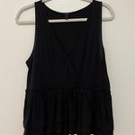 J.Crew Black Peplum Tank top Photo 0
