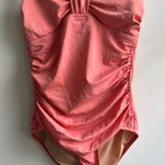 J.Crew Sweetheart Ruched Bandeau One Piece 8 boho coastal preppy resort beach Photo 0