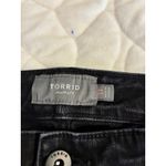 Torrid NWT Denim Shorts Black Wash Button Fly Frayed Hem Festival Plus Size 14 Photo 3