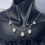 Sterling Silver Women's Choker Necklace With Pretty Beads Photo 5