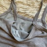 Alo Yoga Ribbed Crop Whisper Bra Tank Top Photo 5